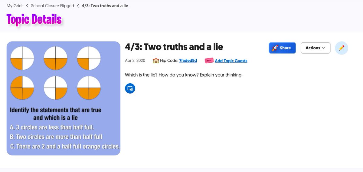 BeccaDietor's tweet image. If you are looking for a fun resource for #mathtalks #numbertalks check out mathbeforebed.com and use it with @Flipgrid for #remotelearning #distancelearning