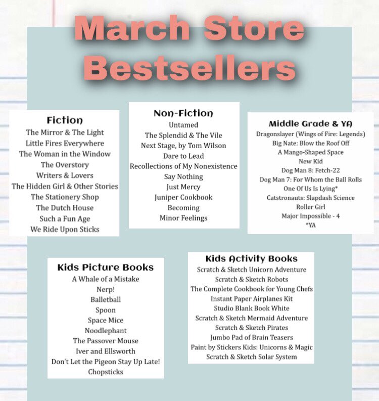 Silver Unicorn Books A Twitter Announcing Our March Bestsellers A Special Congrats To The Mirror The Light Untamed Dragonslayer A Whale Of A Mistake And Scratch Sketch Unicorn Adventure For Being,The Lines Project 2020 Dates