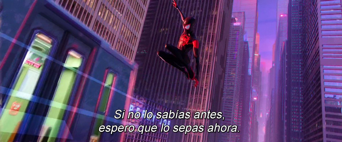 Miles resume el mensaje de la película.