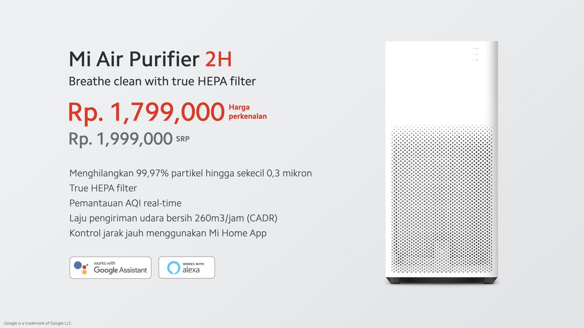 mi air purifier 2 google home