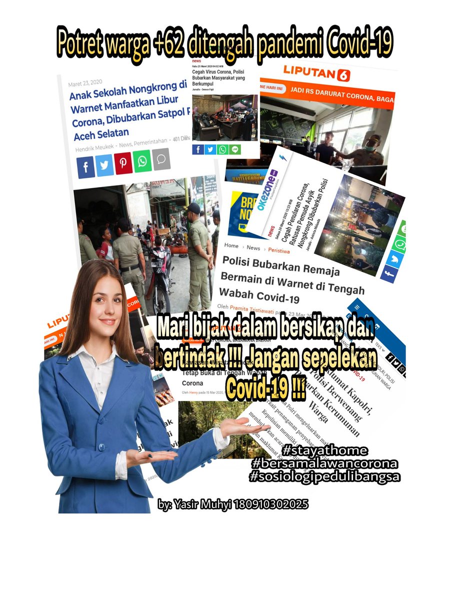 yasiralmuhyi's tweet photo. #dirumahaja #sosiologimaritim #sosiologpedulibangsa #selamatkanbangsa #KarantinaWilayah #SosialDistancing https://t.co/ynv9fZh9Yx