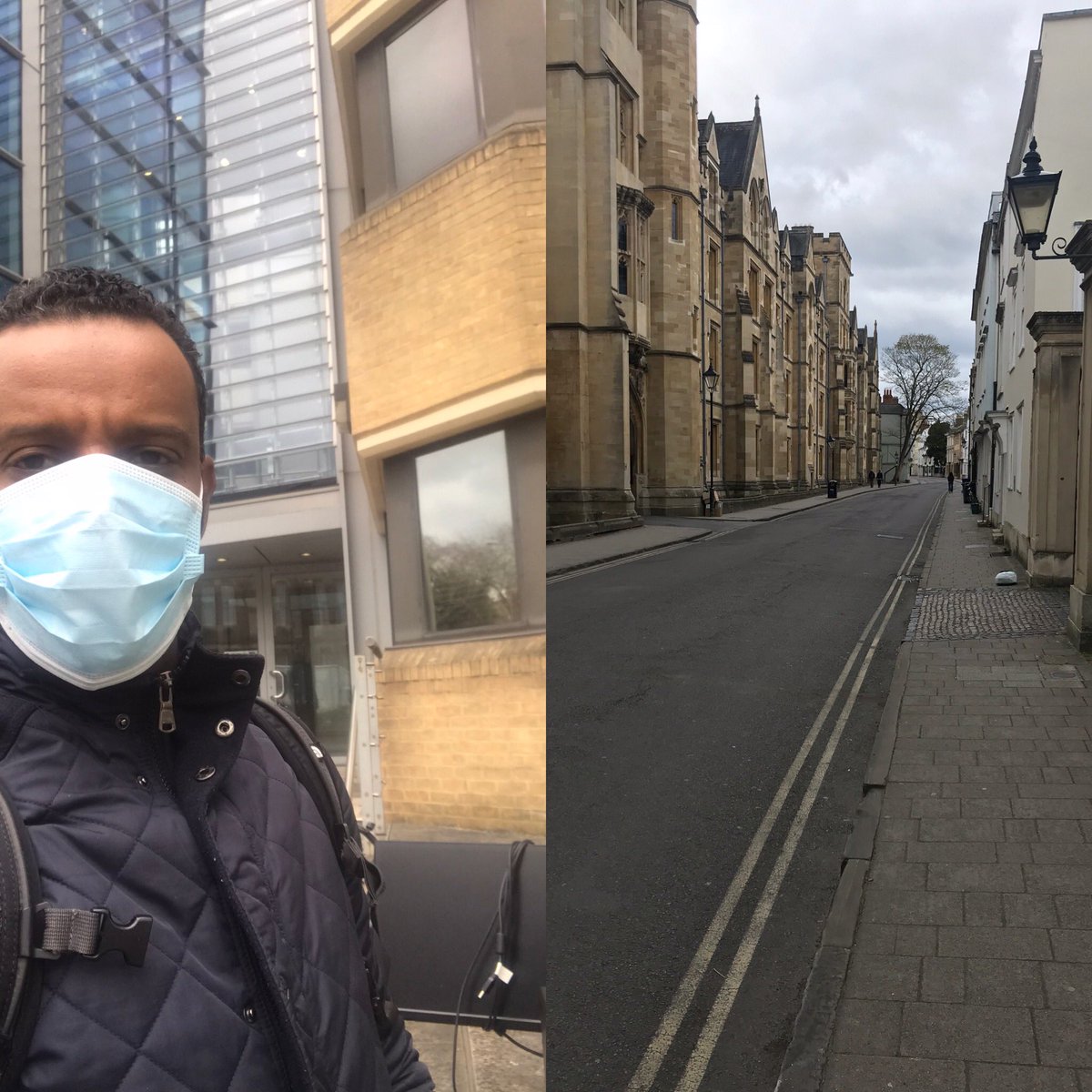 I have visited my office today to take my computer home for working. Walking to and inside the office, I was terrified and lonely, and so do the few people around. Let’s do whatever it takes to get our lives back, let’s fight Coronavirus!

#CoronavirusLockdownUK
#UniofOxford