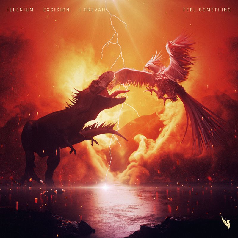 IPrevailBand's tweet photo. New song ‘Feel Something’ drops at midnight! 

Can’t wait for you to hear our first collab of the year w/ @Illeniummusic and @Excision https://t.co/bodXEjp0YT