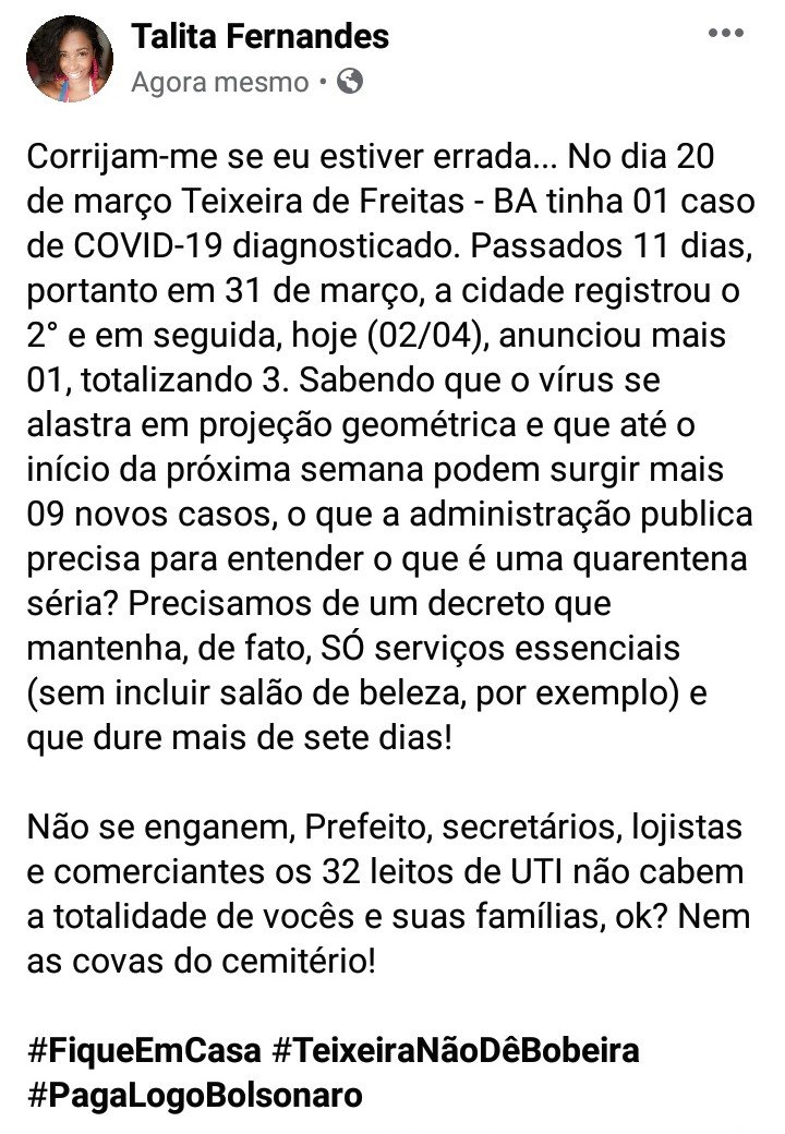 Talitamf2's tweet photo. #PagaLogoBolsonaro #TeixeiraNãoDêBobeira #FiqueEmCasa https://t.co/rIkv2qkP3k