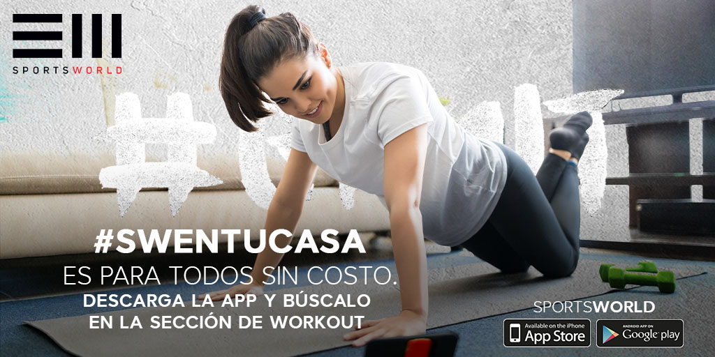 fmdiabetes's tweet photo. Durante este tiempo en casa, continúa realizando actividad física 🤸🏻♀️ de la mano de los expertos. #QuedateEnCasa y entrena con la app de Sports World, es totalmente gratuita y en ella encontrarás más de 100 entrenamientos. #SWEnTuCasa https://t.co/RBQ31qSrzu