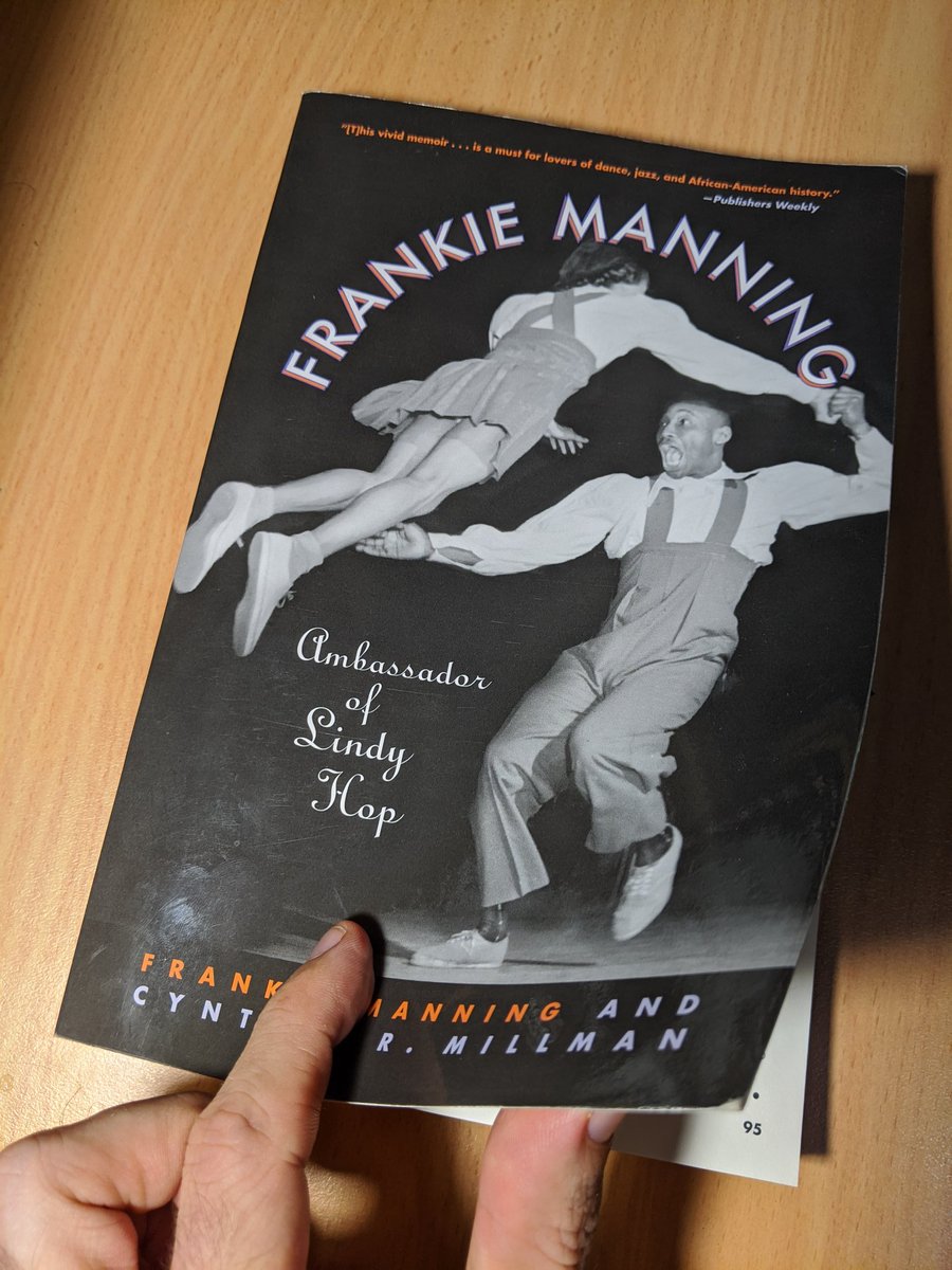 This is what I'm enjoying over the quarantine. The biography of Frankie Manning, the greatest innovator and choreographer of Lindy Hop, who then came out of retirement and taught the next generation of Lindy Hoppers. He was dancing right up until he swung out at the age of 94!