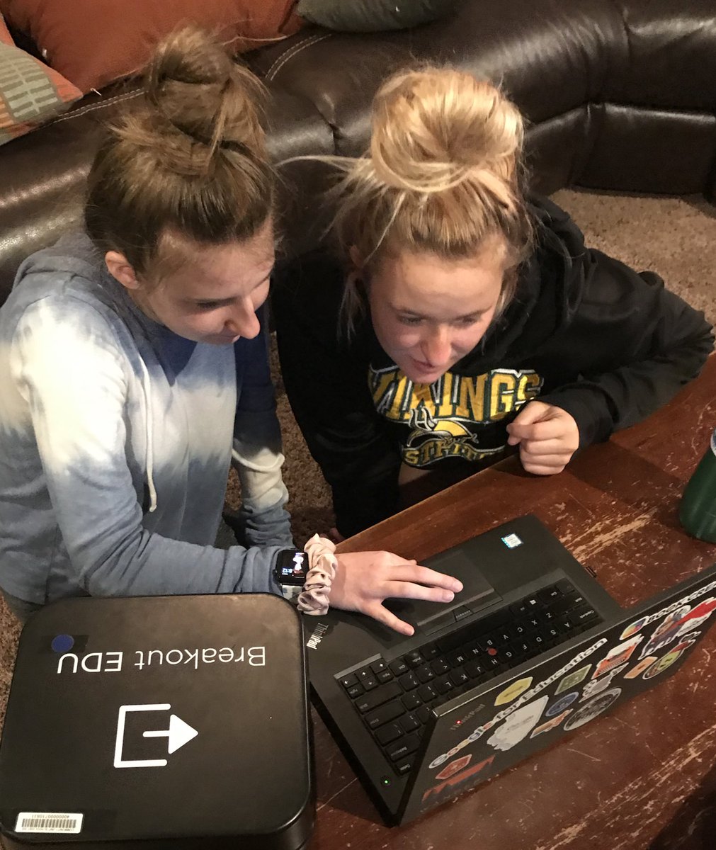 When the college and HS kids say they are bored and mom just happens to have her <a href="/breakoutEDU/">Breakout EDU</a> boxes at home. Are they smarter than a fifth grader??