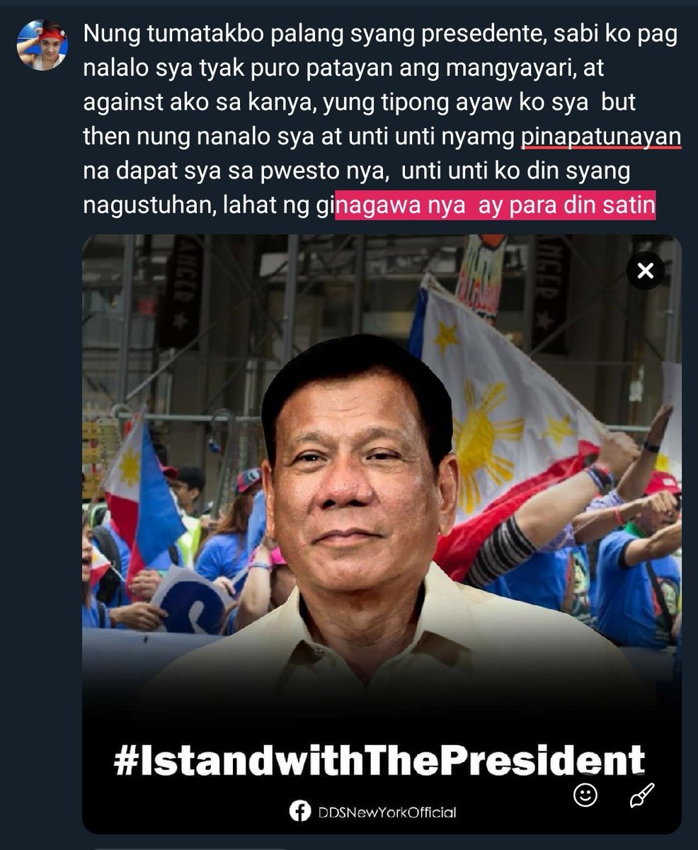 CantilJasper's tweet photo. So #istandwiththepresident  #IStandWithDuterte  #peopleplsliten
#makinig
#keepussafe https://t.co/hRpp6VXZxW