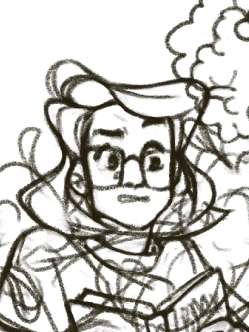 me drawing myself into the yearbook cover w a really disgusted expression? more likely than u think 