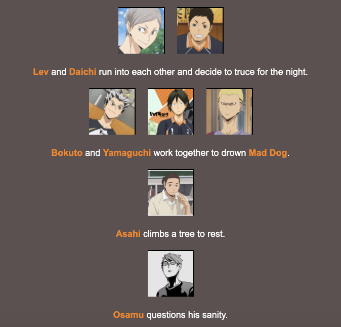 Night 2Someone help ennoshita akdnfkjasdf