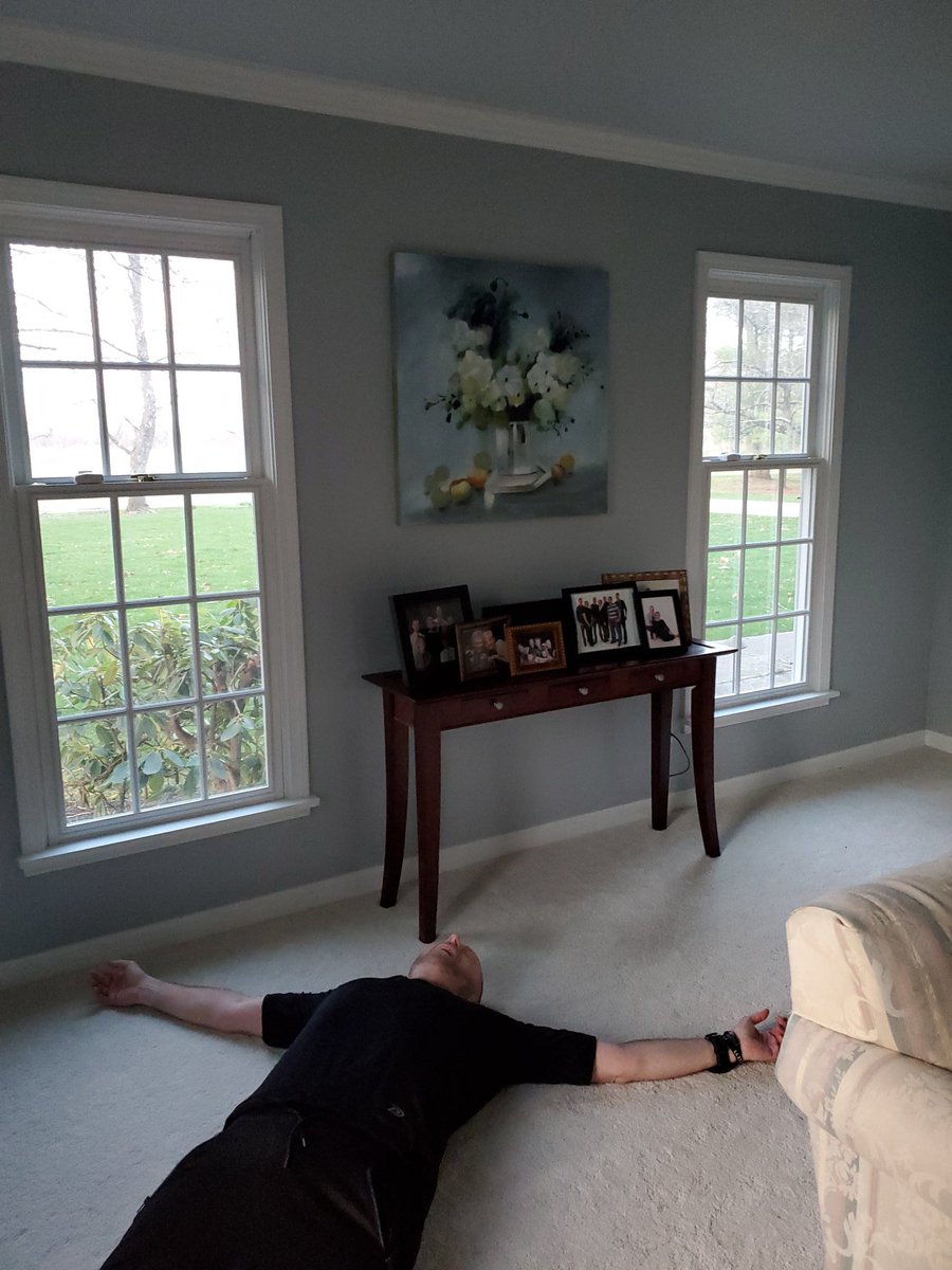 PastorJimLyon's tweet photo. Speed walking with Mrs Lyon is not for the weak or wimpy: just under 6 miles this evening on the 450 and beyond--at a pace that makes the blood run fast and begs for a recovery stretch on the living room floor. #LivedToTell #AloneTogether https://t.co/Q74IX5b4JX