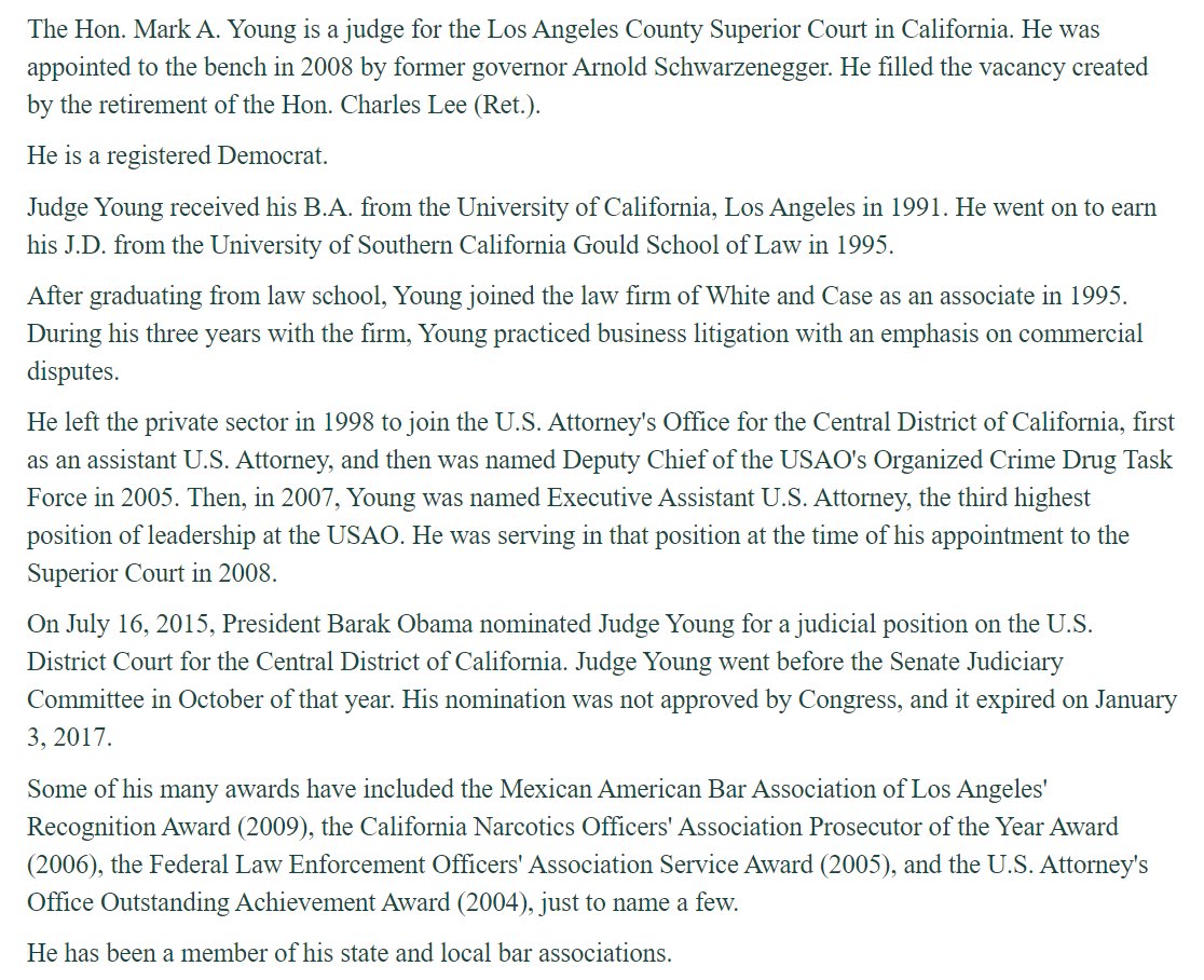 Both cases have been reassigned to Mark Young. This was a court decision, not a request by either side.The prior judge (Beckloff) took a new role in 2019. (Note: He originally expected to remain the judge due to his "institutional knowledge" of all MJ probate cases since 2009.)