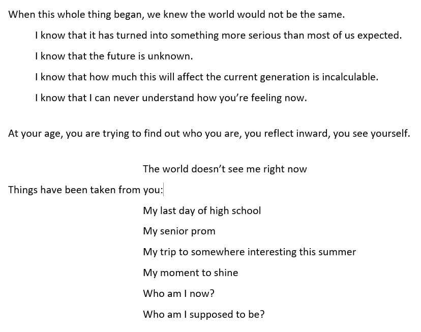 YaBoiBever's tweet photo. A message to my students.  Forgive the bluntness in my attached words.

You are capable, you are loved,
You are the future.

Your teachers believe in you. https://t.co/zN9axN0Qra