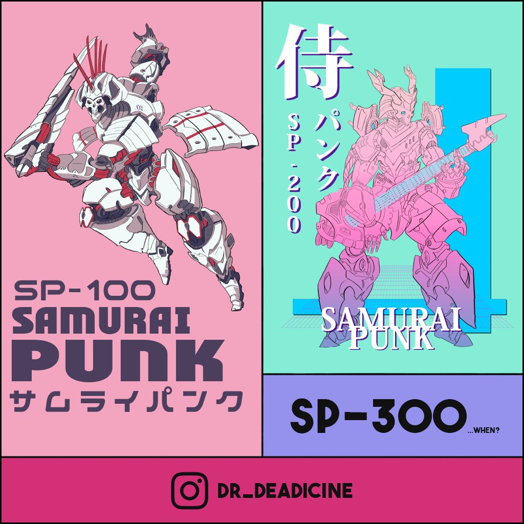 Dr_Deadicine is the incredible artist behind our SP-100 series, maybe one day we’ll see a SP-300? 🤖👺