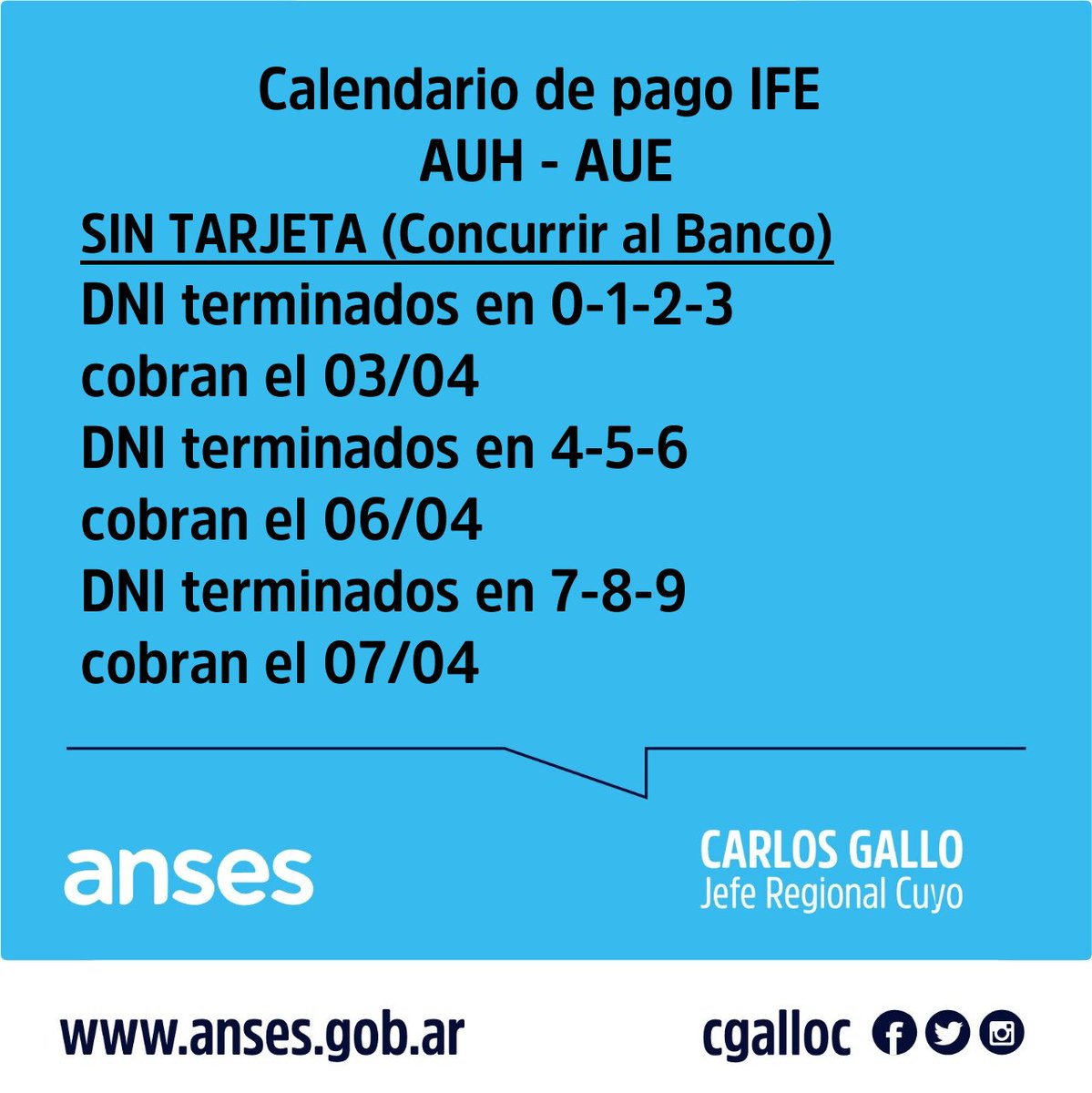 Carlos Gallo Ø¯Ø± ØªÙÛÛØªØ± Calendario De Pago Ife