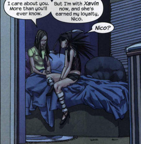 1) "shes earned my loyalty" is not the declaration of love u think it is karo 2) im going to murder xavin