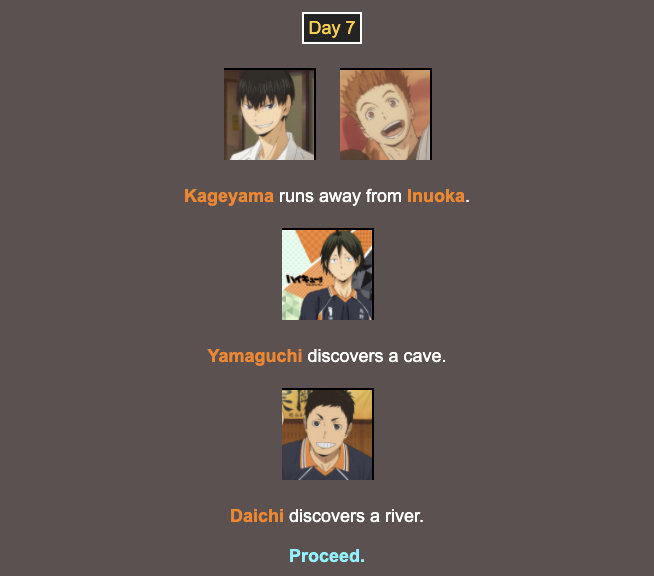 Day 7(only status update is Ushijima)Poll in next tweet!