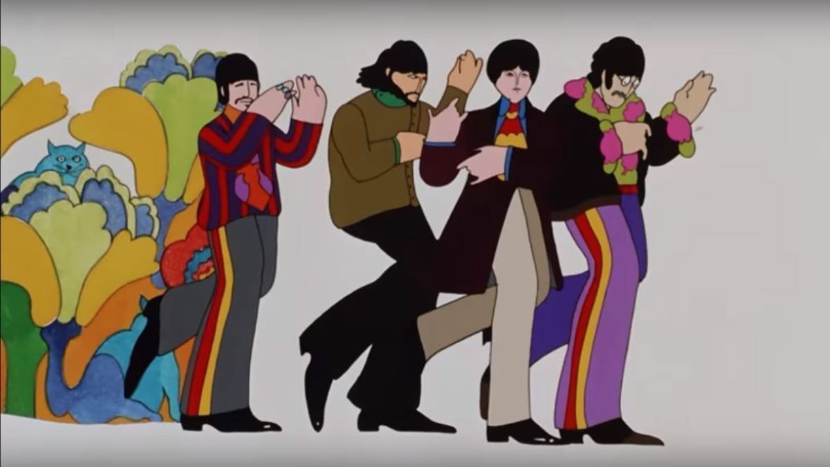 CINEMATIC INTERLUDE: ... the Yellow Submarine film, a piece of animation quite unlike any I've seen. Whatever I'd imagined a psychedelic animated film from 1968 starring the likenesses of the Beatles would be like, the real thing is even more so.