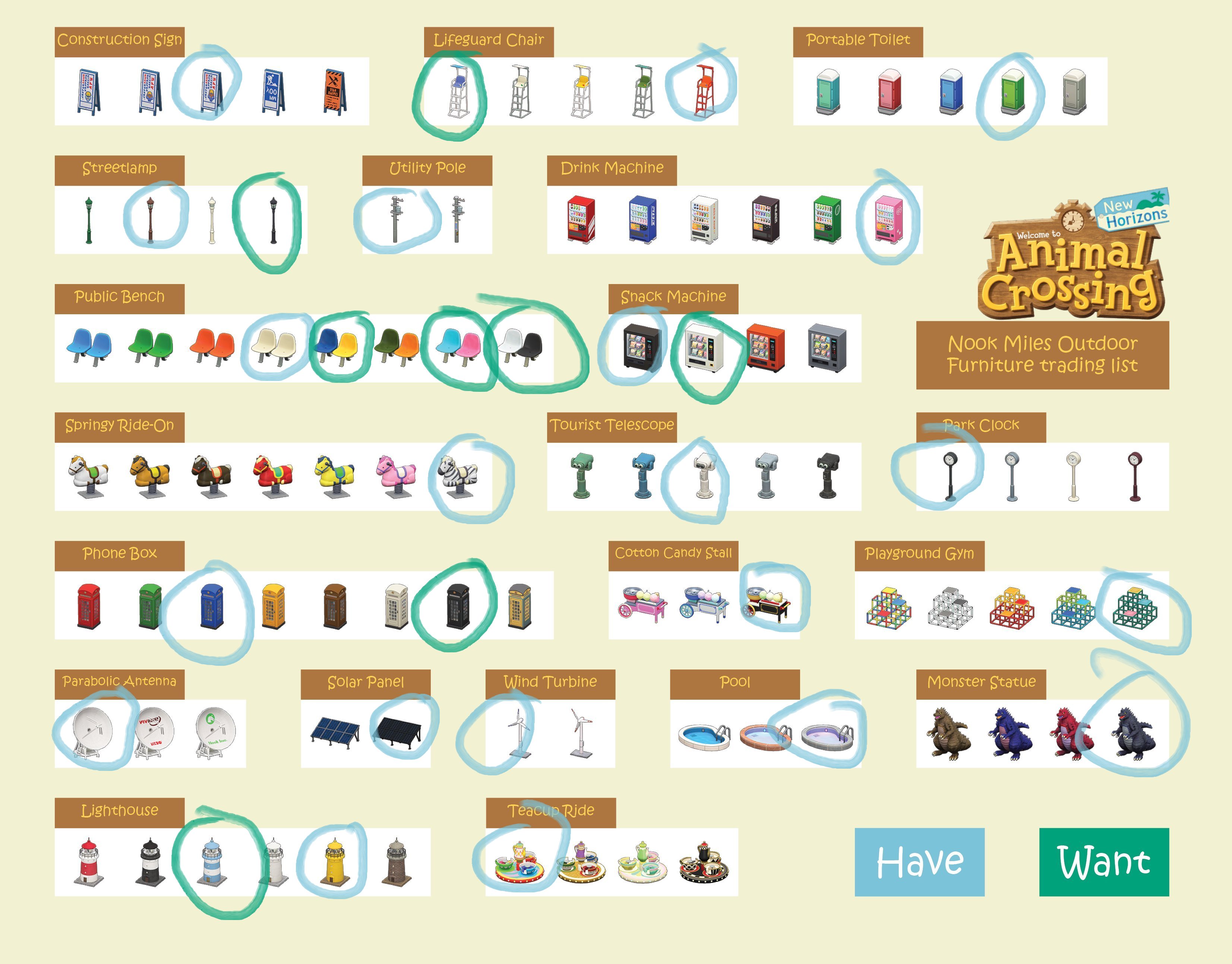 Trade Animal Crossing New Horizons Items