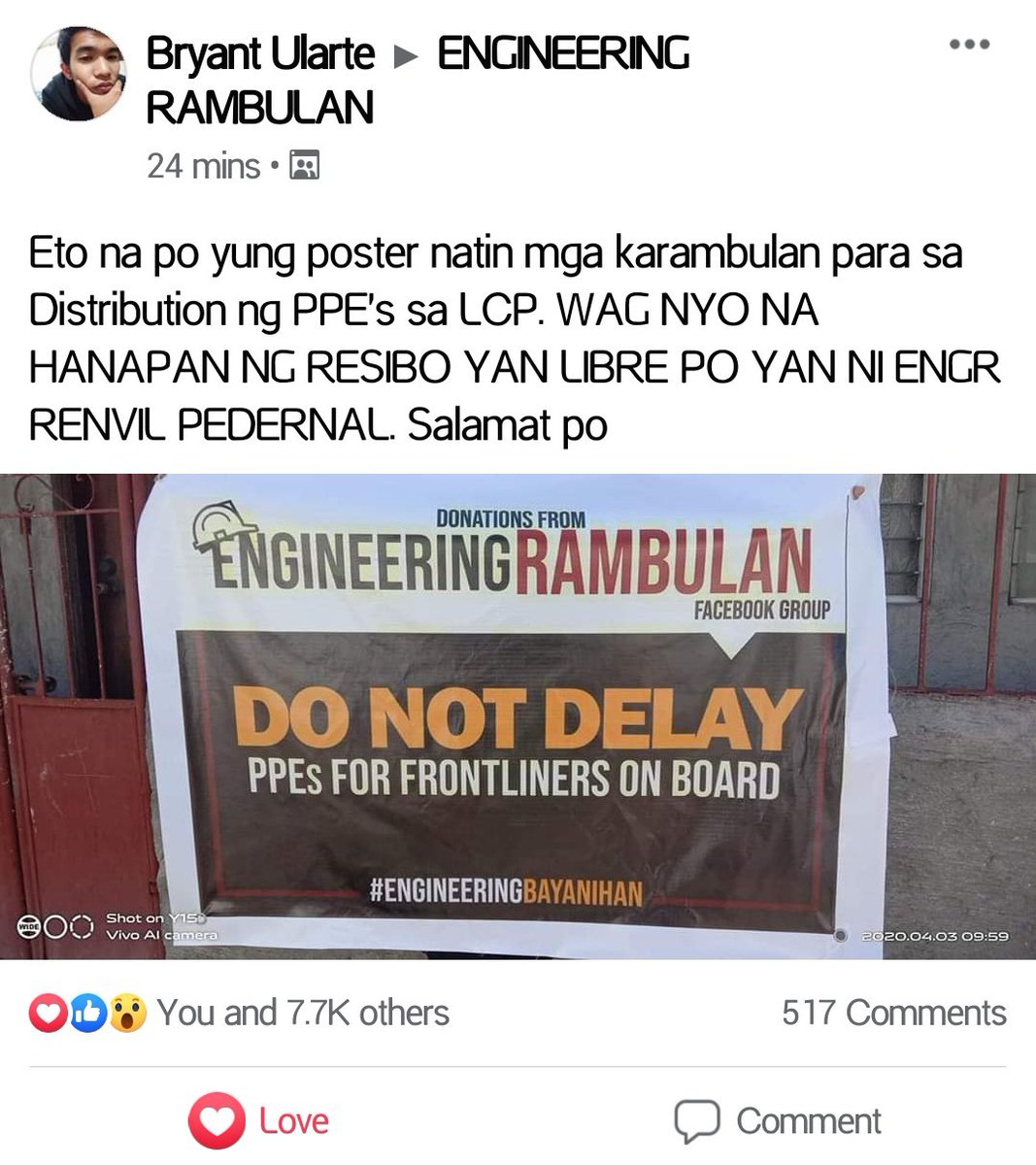 ianpena_'s tweet photo. #Engineeringcares
#UlarteCares
#EngineeringRambulanCares https://t.co/hjZqhofrEs