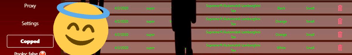 silktreet667764's tweet image. Ez cop
Bot @MEKRobotics 
Proxies @SlashProxies @Leafproxies @Brazy_Kicks @WorksSubnet @bears_boonie 
Group @SenseiNotify @SneakerPings @SoleSociety__ @Falcao_FNF