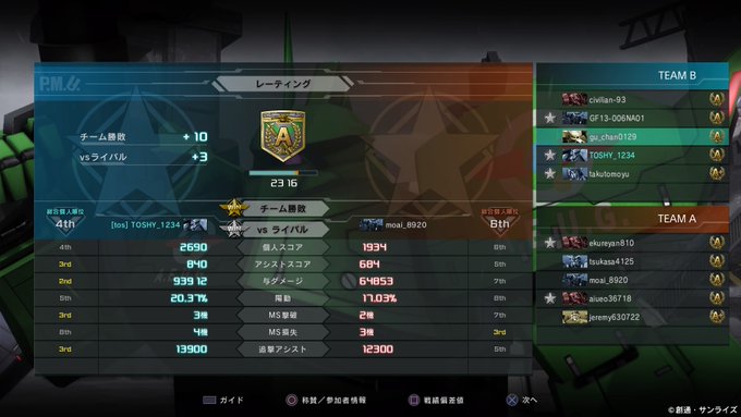 ギャプラン バトオペ 2