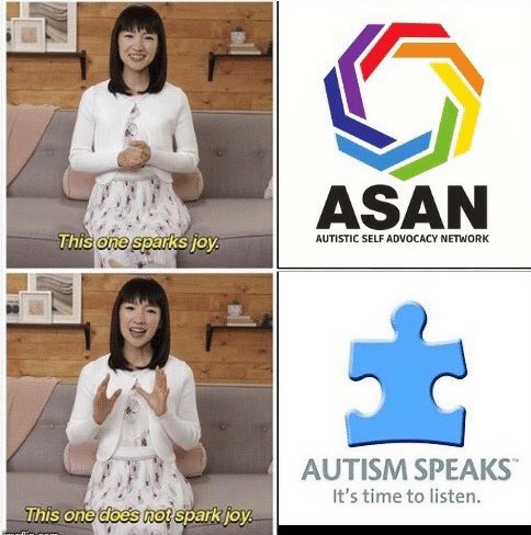 DO NOT support AutismSpeaks “Light Up Blue”, or use the Puzzle Piece Symbol  (Widely rejected by the Autistic Community)Instead, use  #RedInstead,  #AutismAcceptance  , and use the Rainbow Infinity Sign instead of the puzzle piece.(6 of ?) #AutismAcceptanceDay