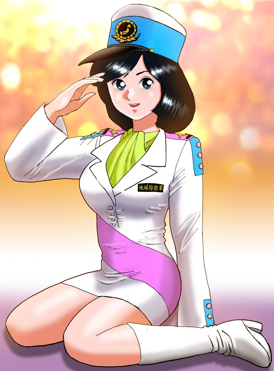 亮ちゃん お絵かき超好き お疲れ様です 今日は 宇宙鉄人キョーダイン より 白川エツ子 少尉 を描きました 当時の ミッチ さんはムチムチしてたんですがその再現を目指しました 特撮 石ノ森章太郎 特撮絵描きさんと繋がりたい 堀江美都子