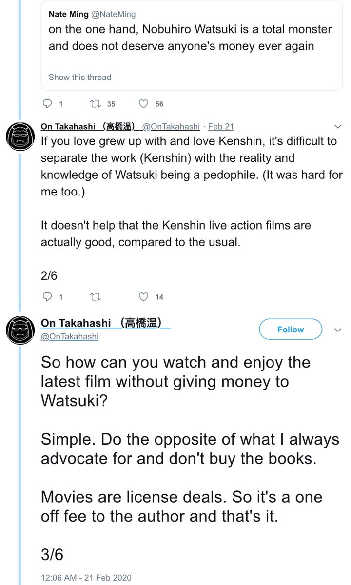 “Capitalism will always win out against political agenda.” https://archive.is/KL2Rl “How can you make sure the bad author doesn’t see a single cent from your purchases? Simple. Don’t buy any of his books, just the film. He gets no money from you this way!” https://archive.is/YoXKg 