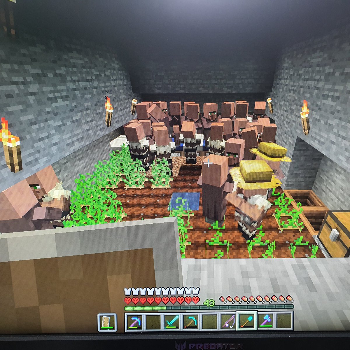 ALKAPONE's tweet image. Quien quiere aldeanos @GonaInLive? Aquí ando creando al pueblo azteca en @PermadeathSMP