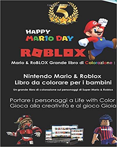 Mario Roblox Grande Libro Di Colorazione Divertente Nintendo M - immagini di roblox da colorare