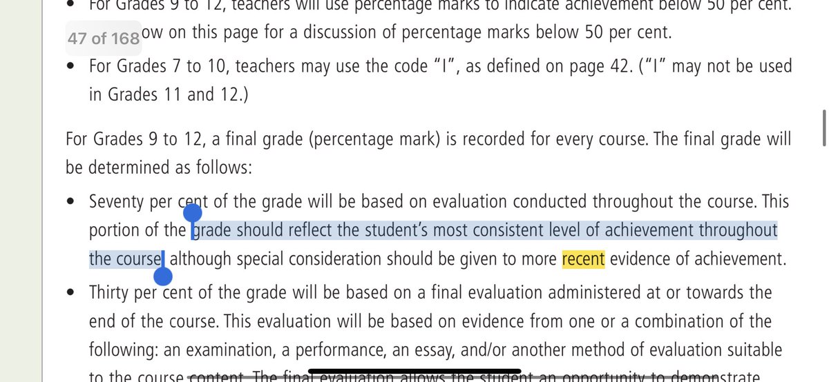 5) here is the equity piece, those who can’t access our course like they did before? Guess what growing success says? A students grade should reflect the most consistent level of achievement throughout the course. 90’s before this pandemic? Use your professional judgment.