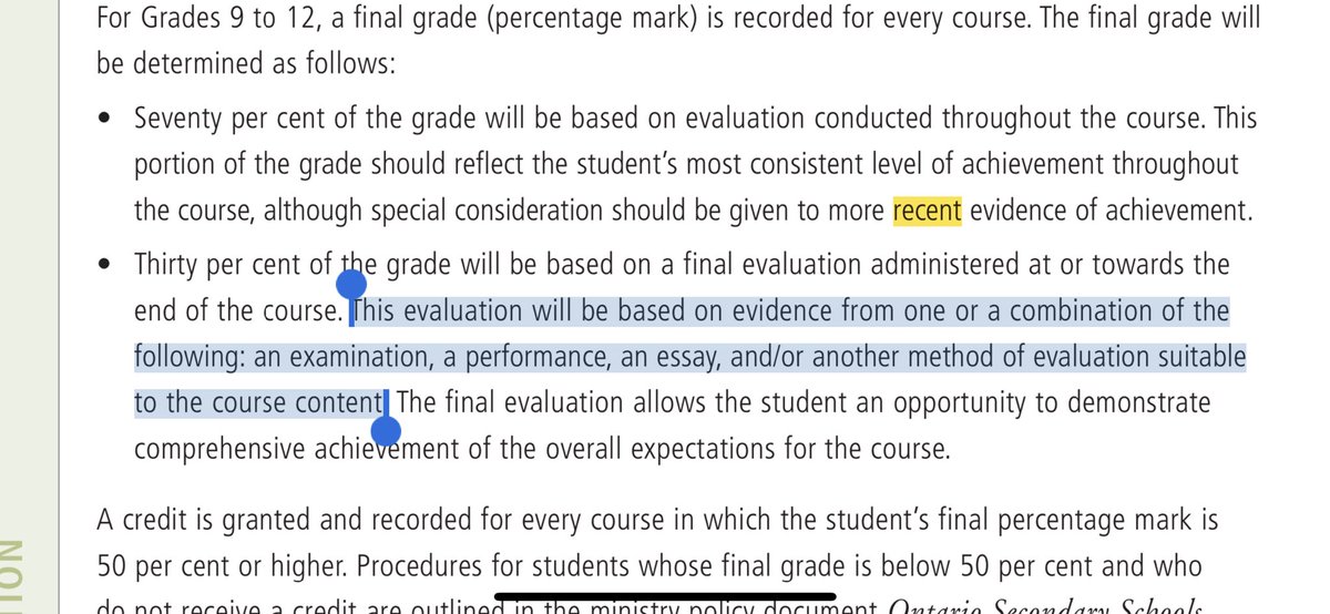 4) the final grade’s 30% is based on a final evaluation which DOESN’T HAVE TO BE AN EXAM! It can be, but doesn’t have to be.