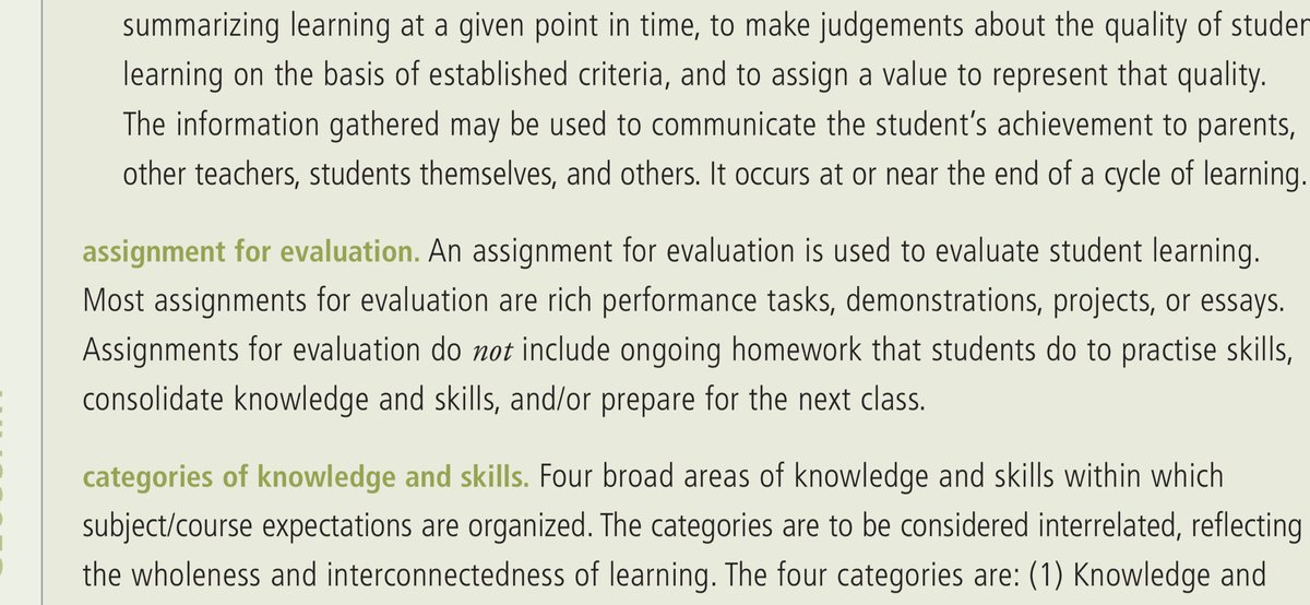 6 b) assignment for evaluation is clearly defined here and those items can be done at home under these circumstances. (Yes I know someone is going to tweet me and say how do we stop cheating or their parents doing the work).