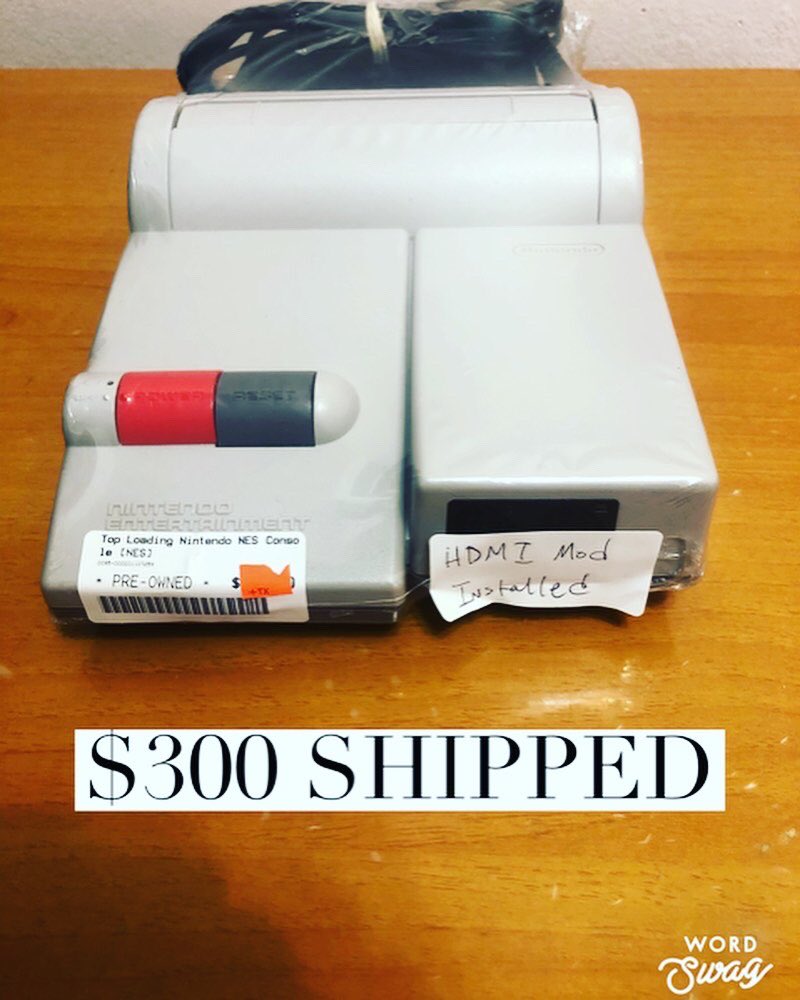 bklynvideogames's tweet photo. Now available #nestoploader with the #highdefnes installed. #retroshop #retrostyle #brooklynvideogames #nyc https://t.co/fcHcL74FGu https://t.co/2aJSgvBT4Y