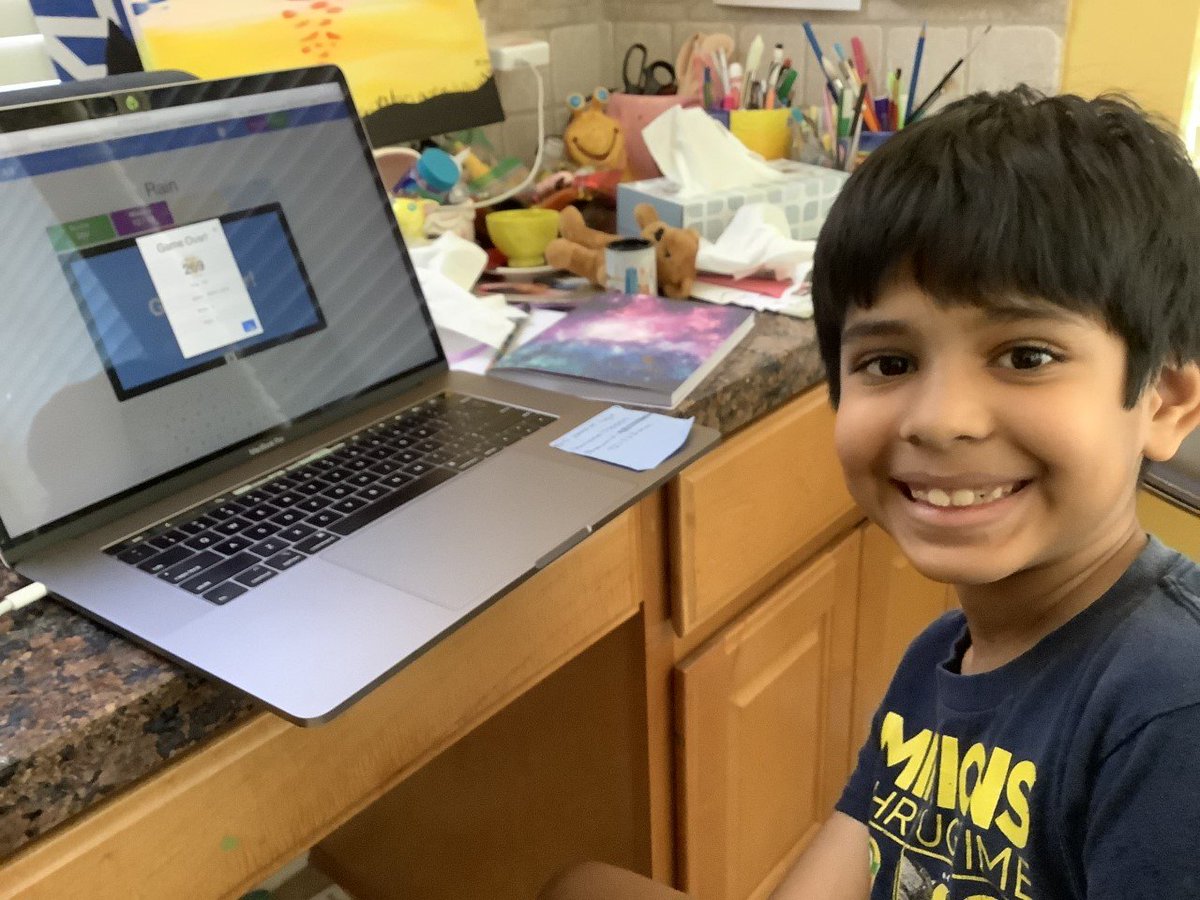 WSE_STEM's tweet photo. Aditya is enhancing his keyboard typing skills!  He has to type as many words as he can before the water rises to the top! Always excited and enthusiastic to participate in STEM! https://t.co/1iJXJZ7VZT