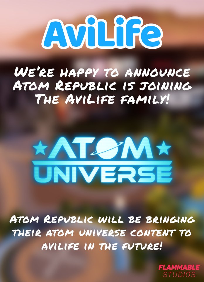 AviLifeOfficial's tweet photo. We're happy to announce Atom Republic is joining the AviLife family https://t.co/r5EWyMMAPL