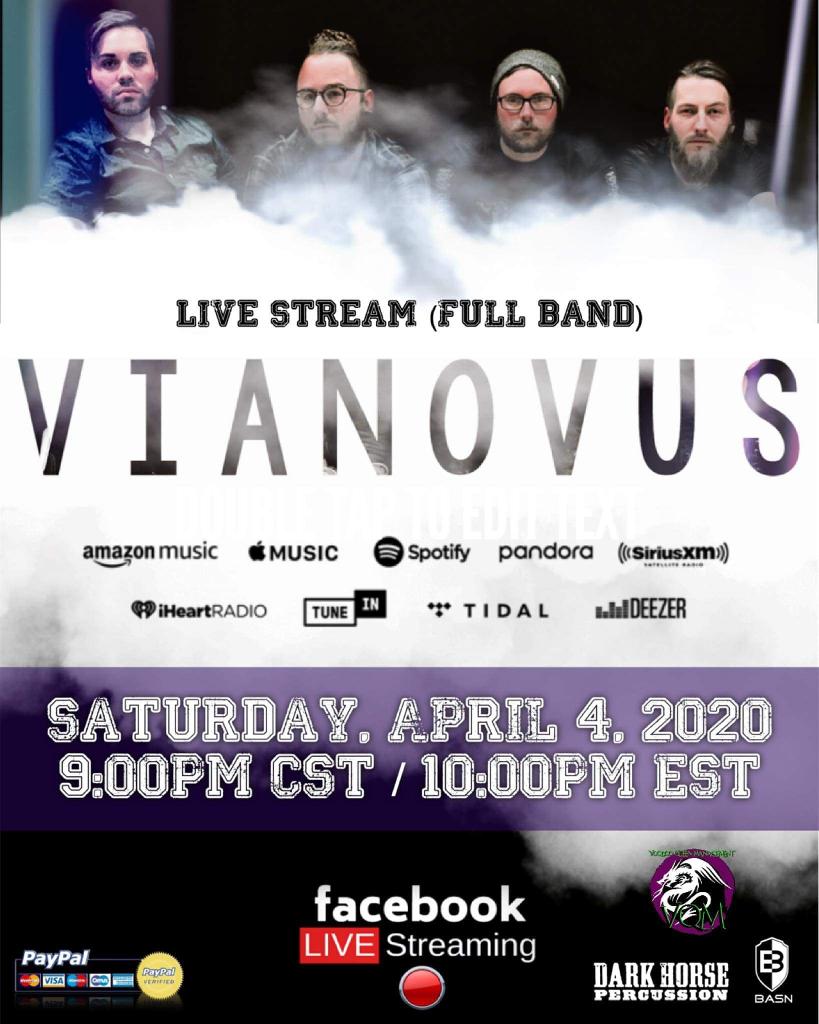 This Saturday 9pm cst on Facebook! Come rock with us from your couch, bed, or even your toilet!