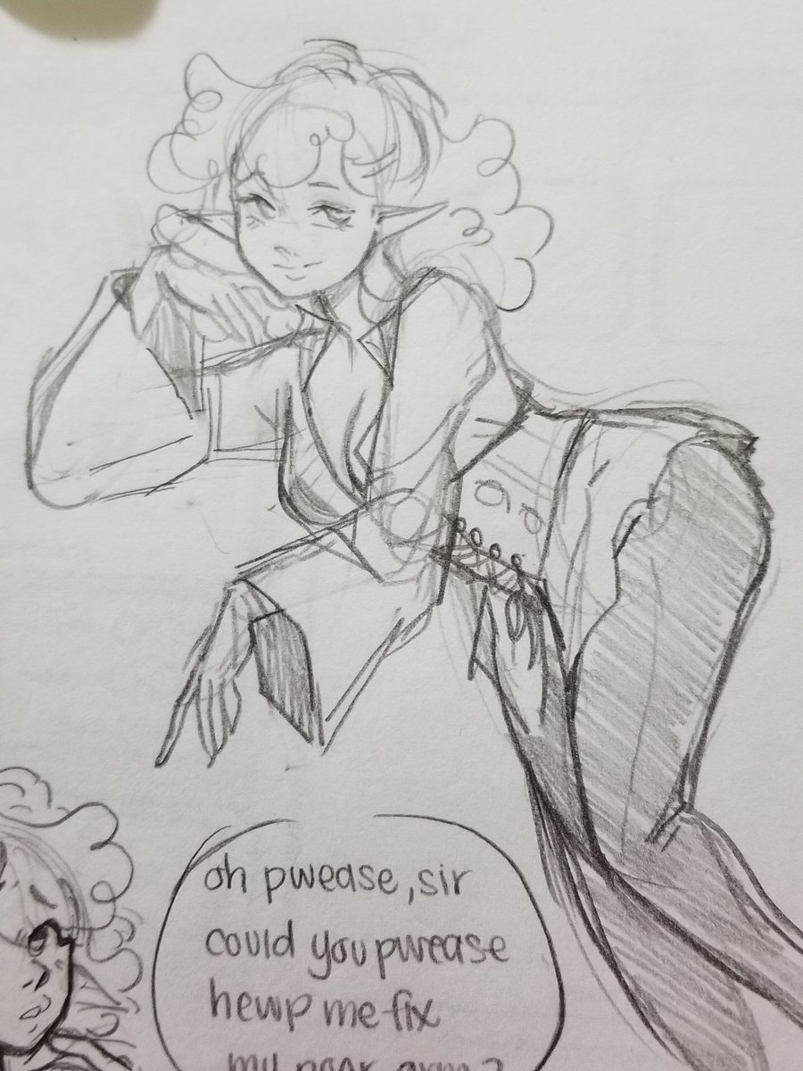 Eclair McNamara doodles, and she has a new look! ;D 