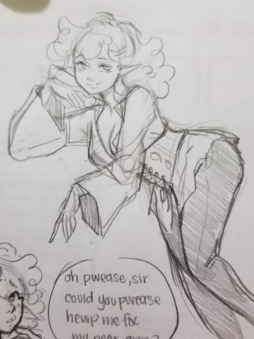Eclair McNamara doodles, and she has a new look! ;D 