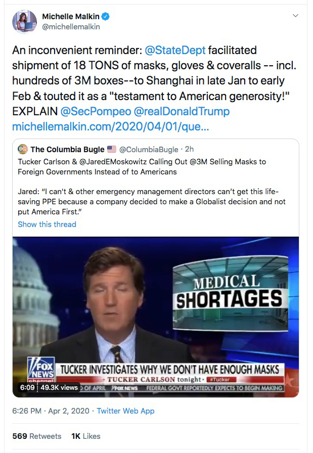 ThreadLet's show you how opportunists like Michelle Malkin and Tucker Carlson make their money.The explanation for this is obvious.First tweet.