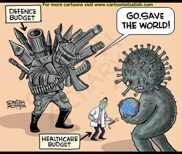 thepeasmaker's tweet photo. #COVID #crisis #healthcarebudget https://t.co/bCEZOmTzge
