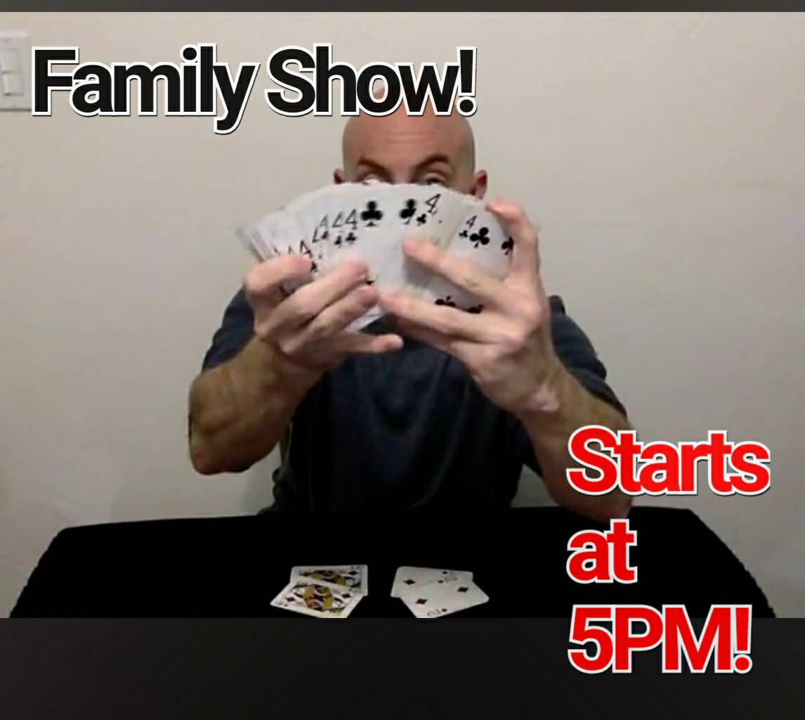 RedSpadeTheater's tweet image. Join us for a live virtual FAMILY MAGIC SHOW!

Like The Red Spade Theater on Facebook and log-on at 5PM. We're excited to see you there!

#thingstodowithkids
#shelterinplaceentertainment
#virtualmagicshow