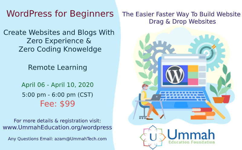 muslimHackathon's tweet photo. #Learn #Wordpress Remote Learning https://t.co/wZQ1PPSWTd https://t.co/rBD1SXi4sI