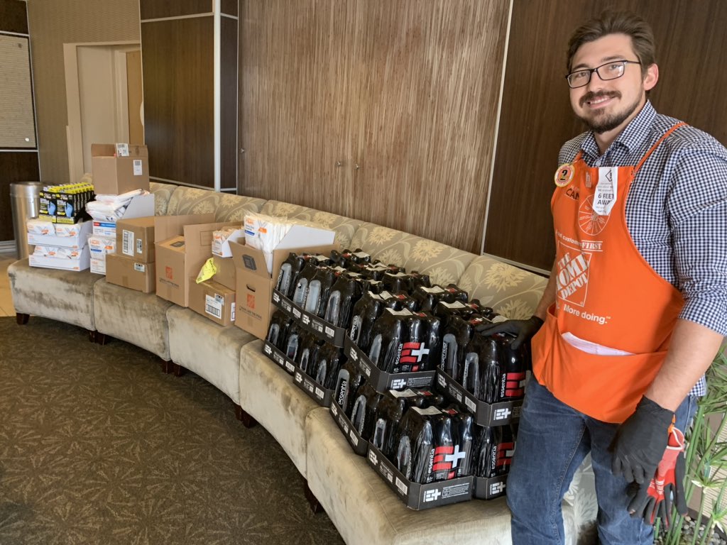 Donation trip to Saddleback Hospital. Face Shields, gloves, coveralls, shoe guards, masks &amp; water. We appreciate all that you do for our community &amp; we are here for your support! THANK YOU ALL! <a href="/Steven_Mousseau/">Steven Mousseau</a> <a href="/JabarrBean/">Jabarr Bean</a> <a href="/GenevayJay/">Jay Genevay</a> <a href="/asm_specialty/">Specialty ASM servant leader Jose Salcedo</a> <a href="/DiannaStore6628/">Dianna</a> <a href="/Kmwatts26/">Katie Watts</a>
