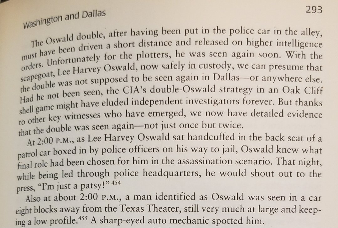 So whatever happened with the Oswald double? He was spotted by an auto mechanic a few miles from Dealey Plaza later in the afternoon on 11/22/63. The mechanic thought the man was behaving strangely and wrote down the plate of his car.