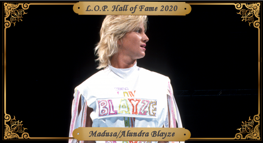 JCoolWH's tweet photo. The inductees continue rolling in. @Madusa_rocks is up next. Read @LWO4Life's take on her stellar career.
 https://t.co/SonViUTkBi #LordsOfPain @WrestlingHeadlines #HallOfFame #AWA #WWF #WWE #WCW @lordsofpain https://t.co/MZvkJUhZY9