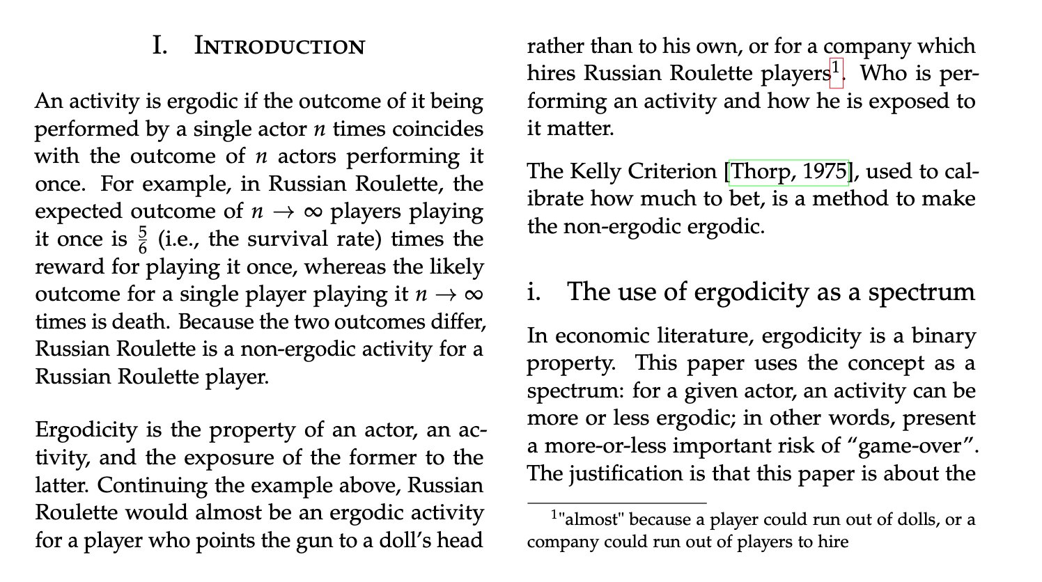 Luca Dellanna on Twitter: "2/ First, a definition of ergodicity in the  image below. https://t.co/LEpl3sm5eE" / Twitter