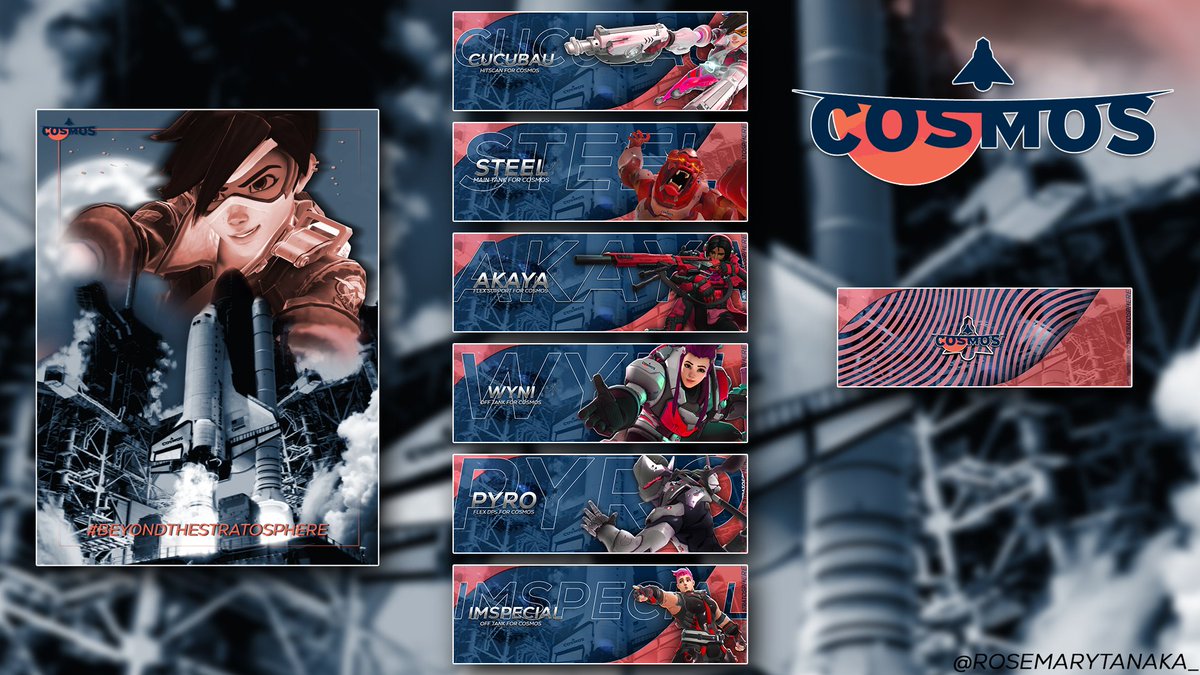 FluffshiVT's tweet photo. Hey everyone, I'm happy to announce my new set of art that I've created for @Team_CosmosOW! Please enjoy! https://t.co/prGRG7OAK0