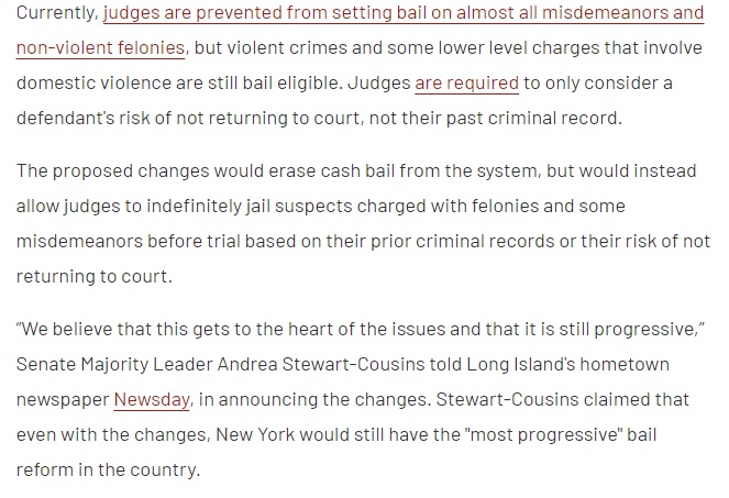 In February,  @AndreaSCousins unveiled her proposal: abolish cash bail, but replace it with pretrial jail without bail. It would mean a return to coercing pleas by caging presumed-innocent people, but ASC infamously called it the "most progressive" bail reform in the country.